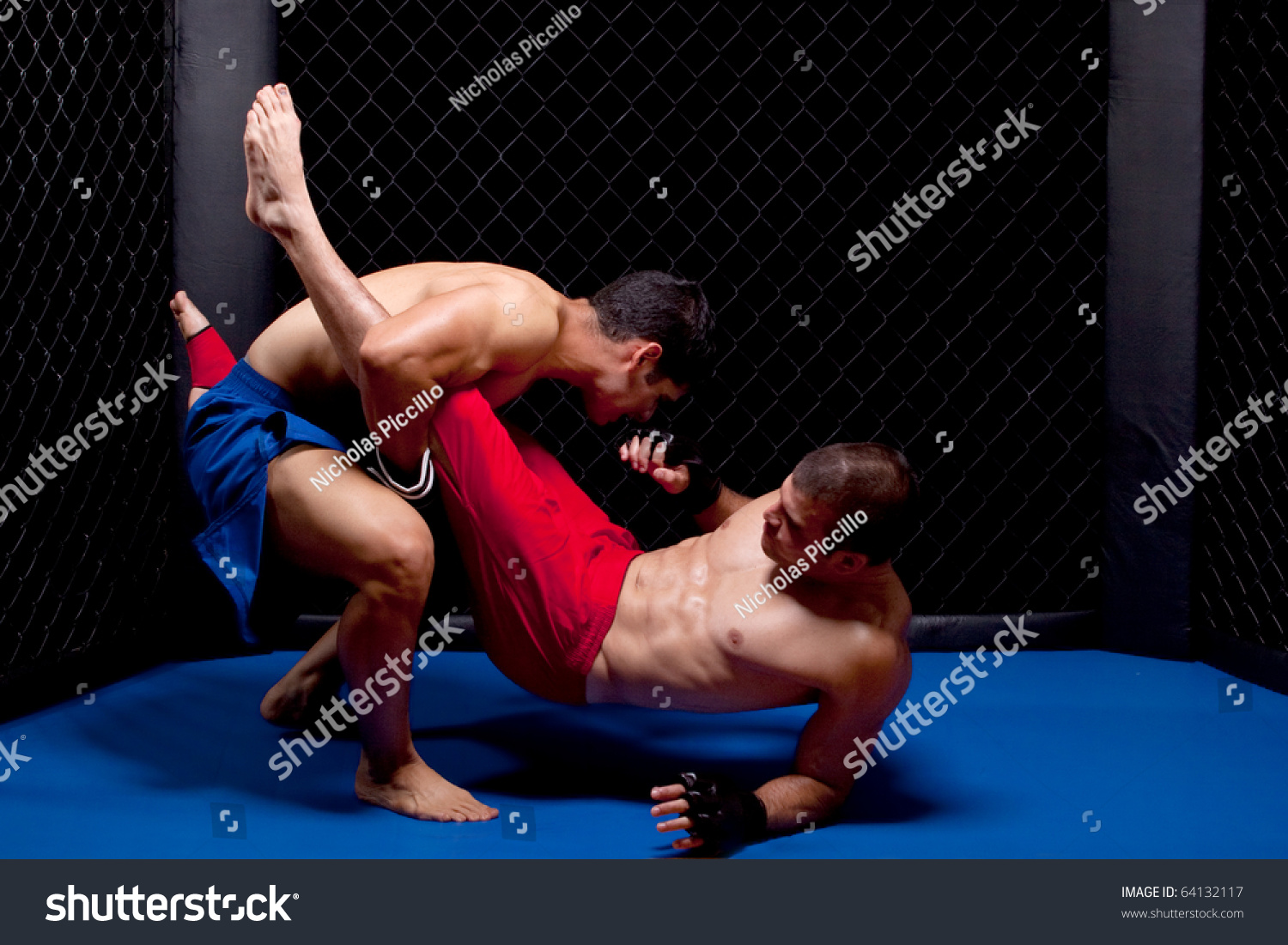 Mixed martial artists fighting #64132117