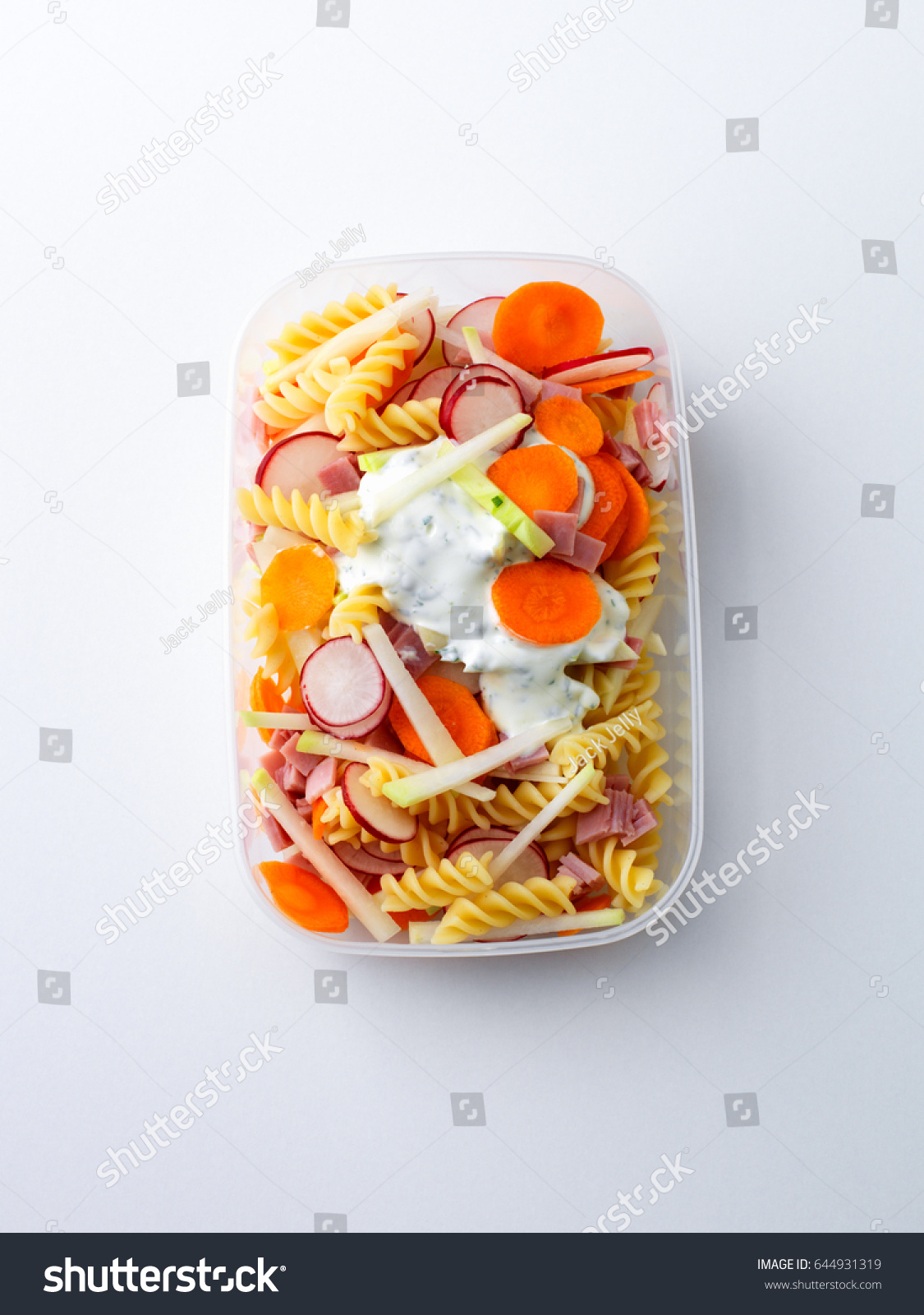 Noodle salad in lunch box #644931319