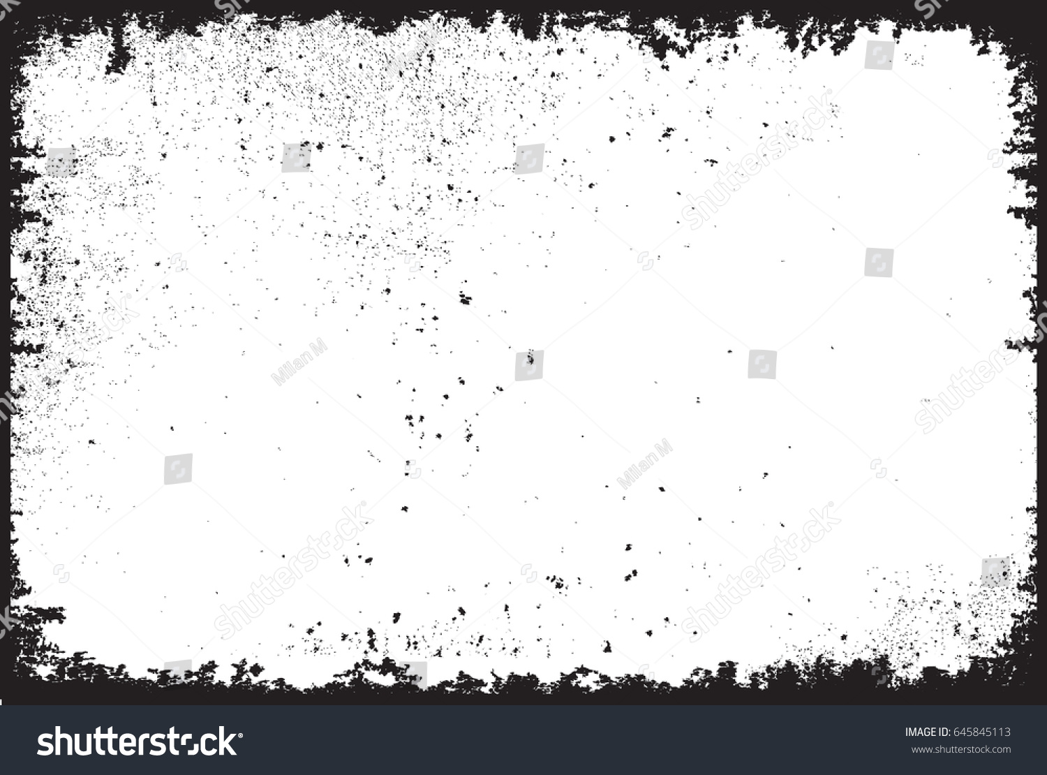 Grunge frame.Grunge background.Abstract vector template. #645845113