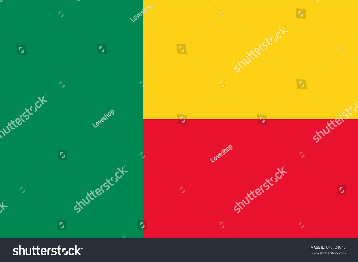 Vector Benin Flag, Benin Flag Illustration, - Royalty Free Stock Vector ...