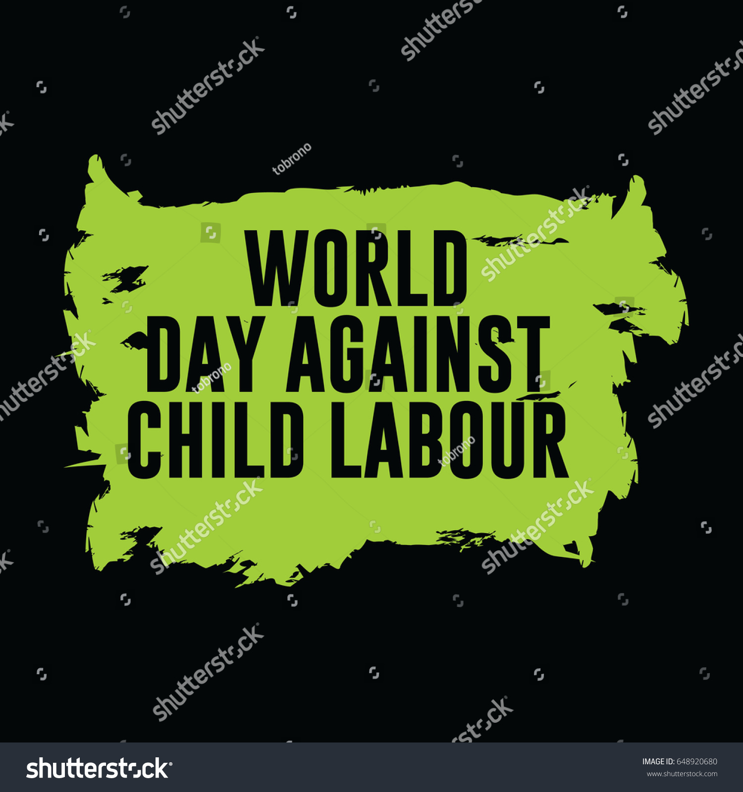 World Day Against Child Labour Logo Vector - Royalty Free Stock Vector ...