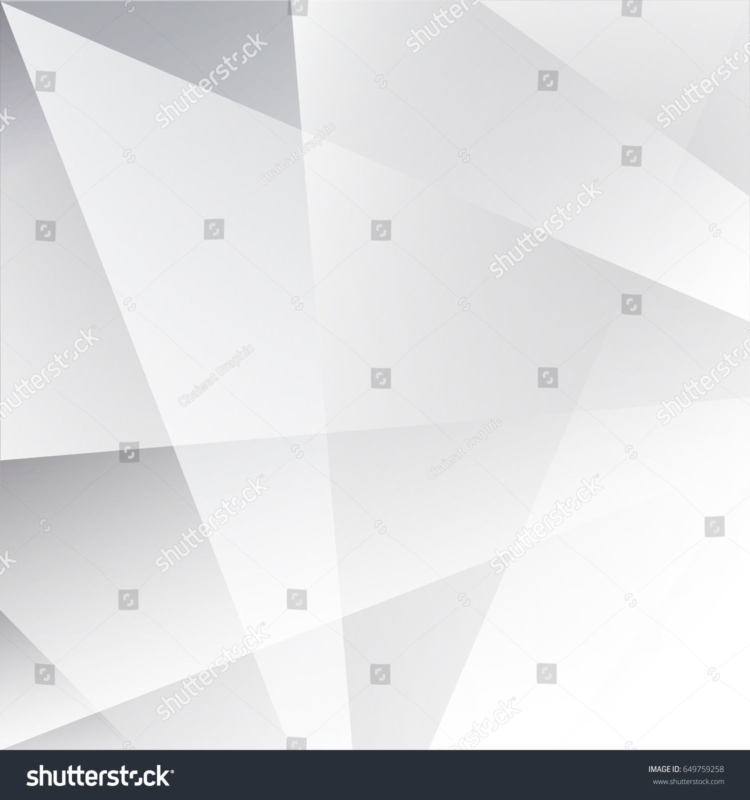 Abstract  geometric White and gray color technology modern futuristic background, vector illustration #649759258