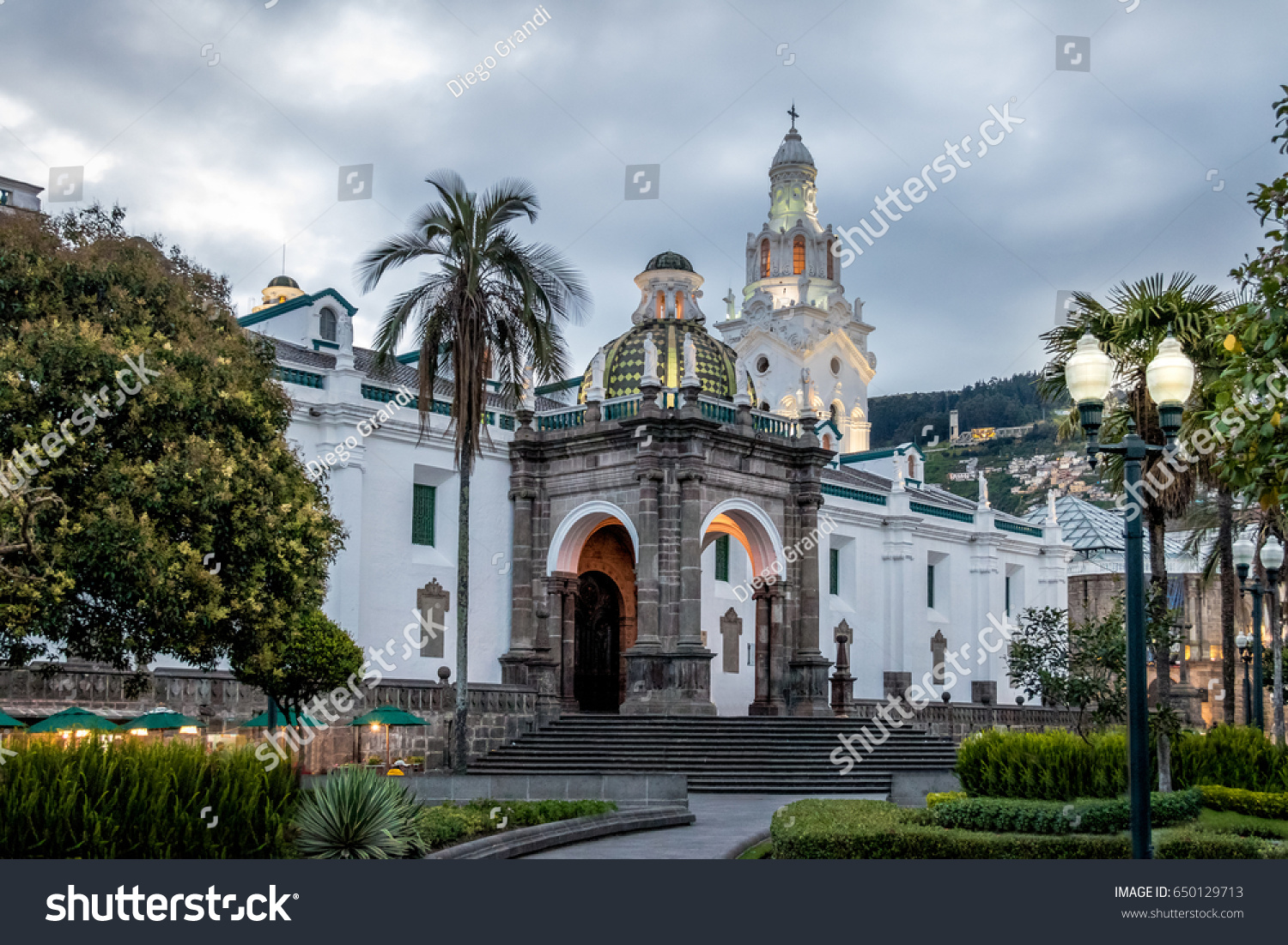 Plaza Grande and Metropolitan Cathedral - Quito, Ecuador #650129713