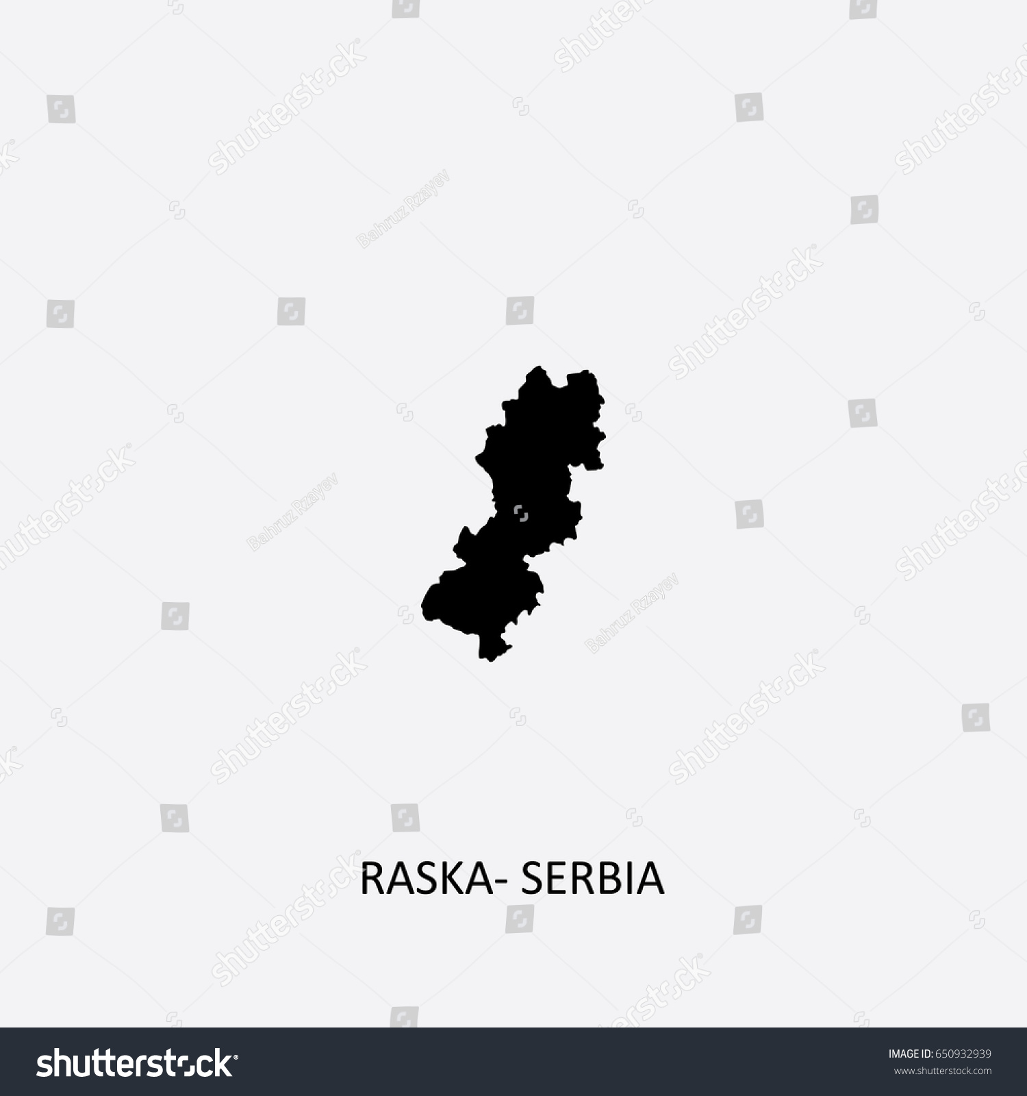 Map of Raska - Serbia Vector Illustration #650932939