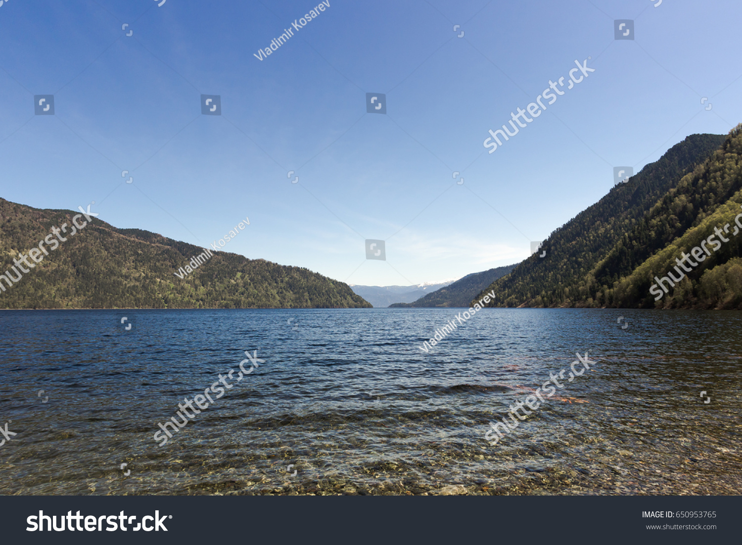 pictured here is lake Teletskoe in the Altai #650953765