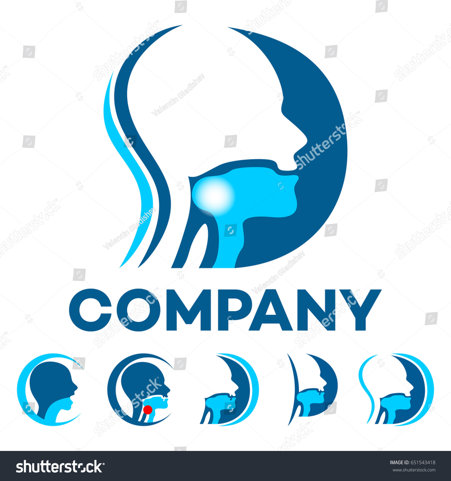 Swallowing defect logo - Royalty Free Stock Vector 651543418 - Avopix.com