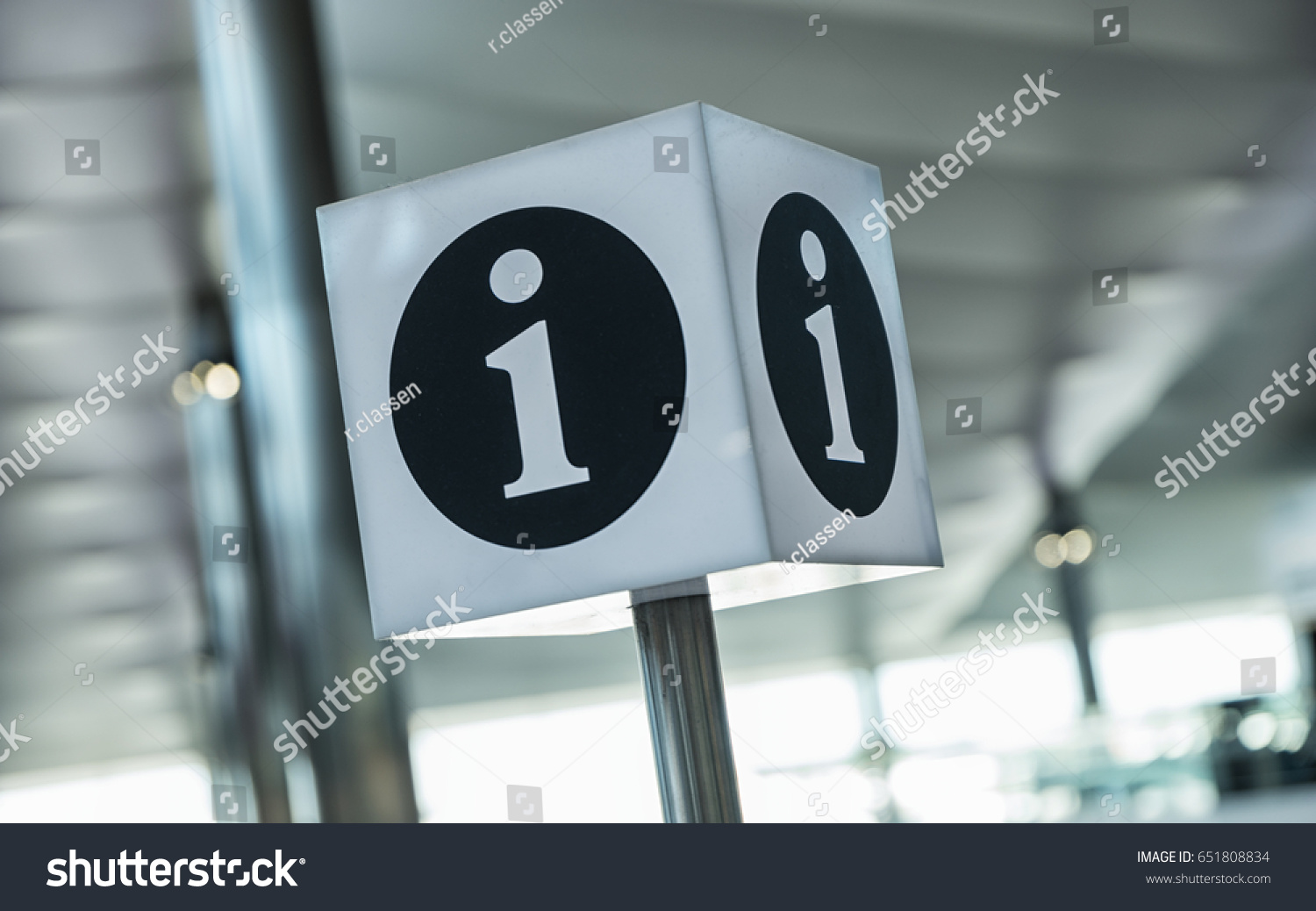 info point symbol on a airport #651808834