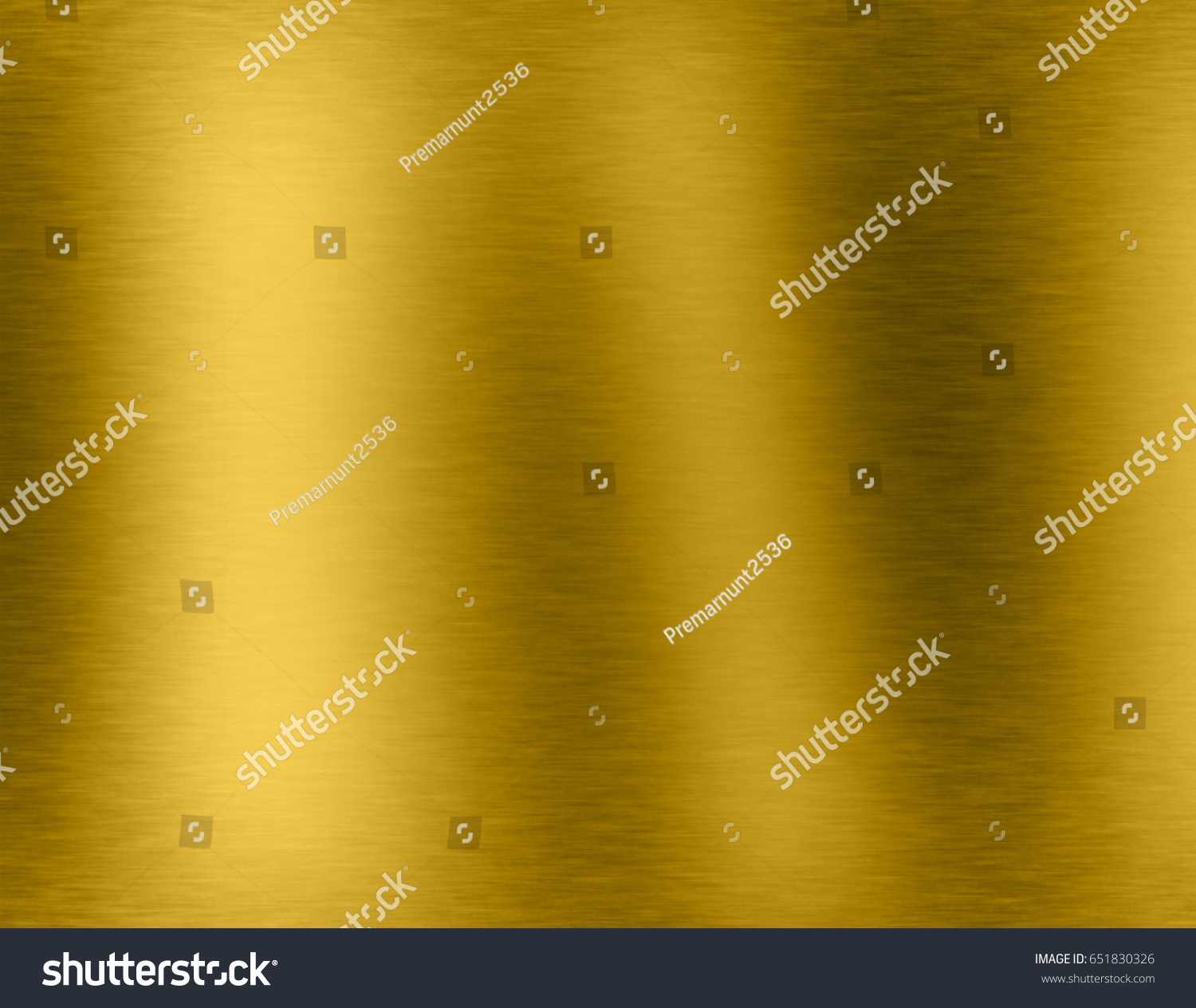 Gold metal brushed background or texture of brushed steel plate with reflections Iron plate and shiny #651830326