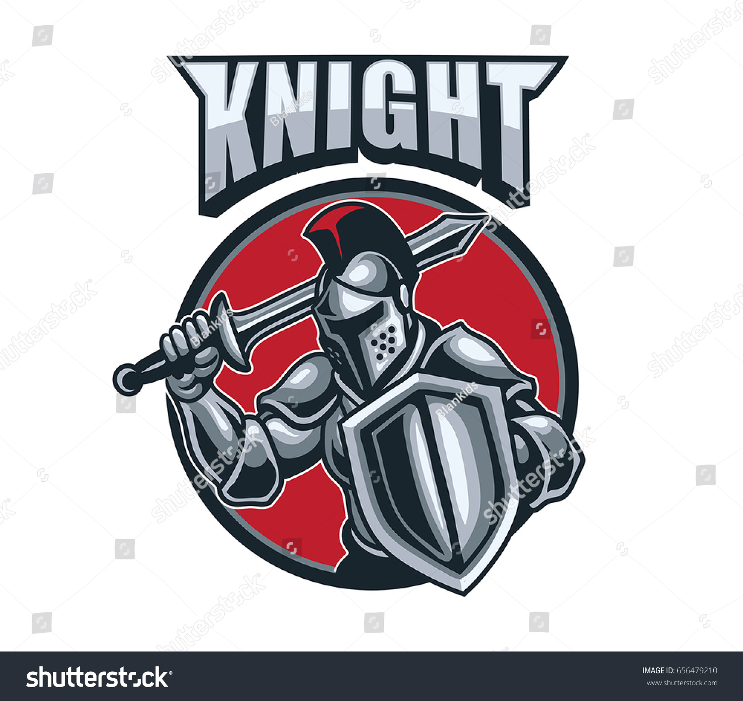 Knight Sport Logo - Royalty Free Stock Vector 656479210 - Avopix.com