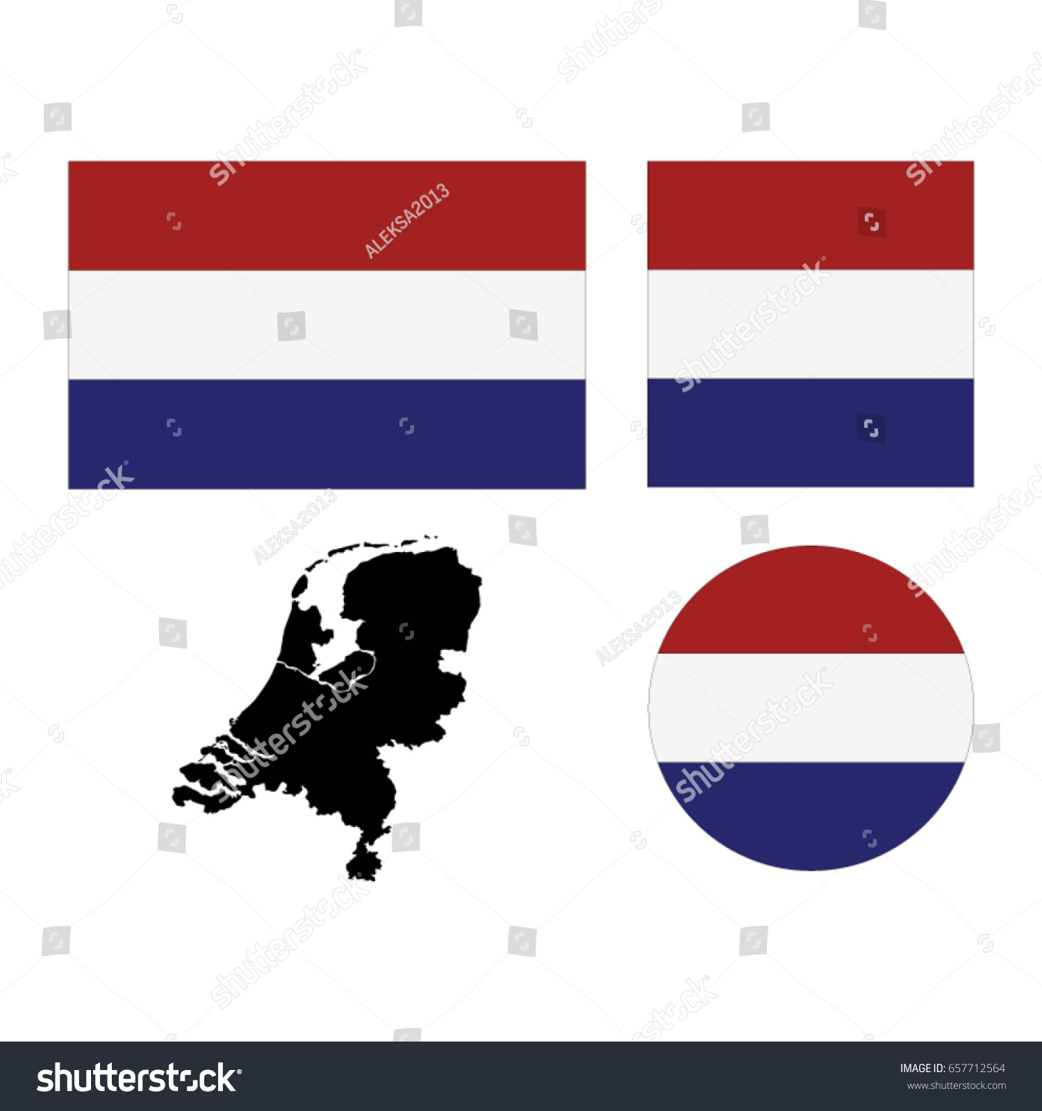 Vector Illustration Of Dutch Flag And Map Royalty Free Stock Vector 657712564