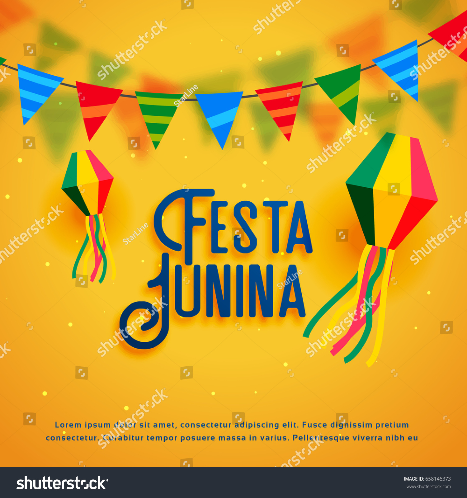 festa junina holiday background vector design #658146373