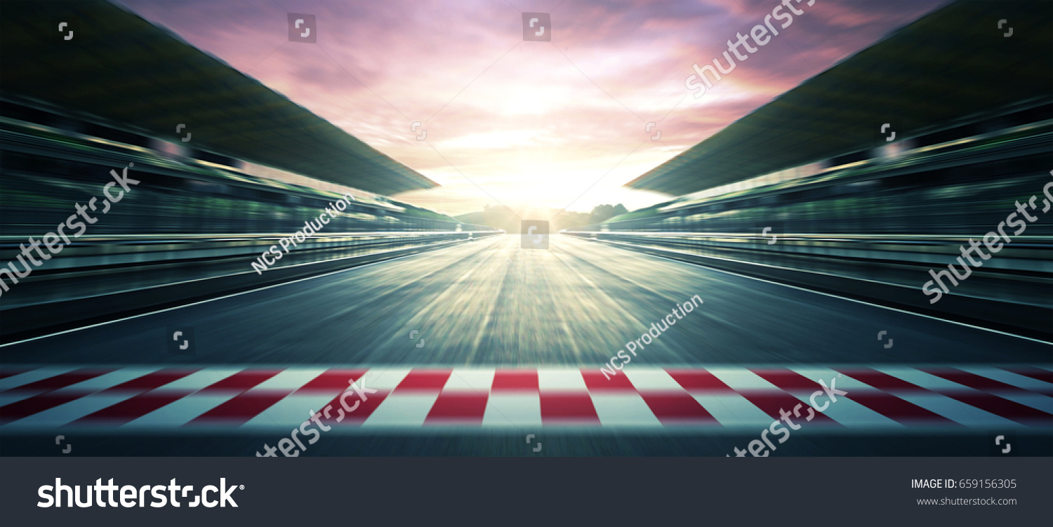 F1 Sunset circuit motion blur road #659156305