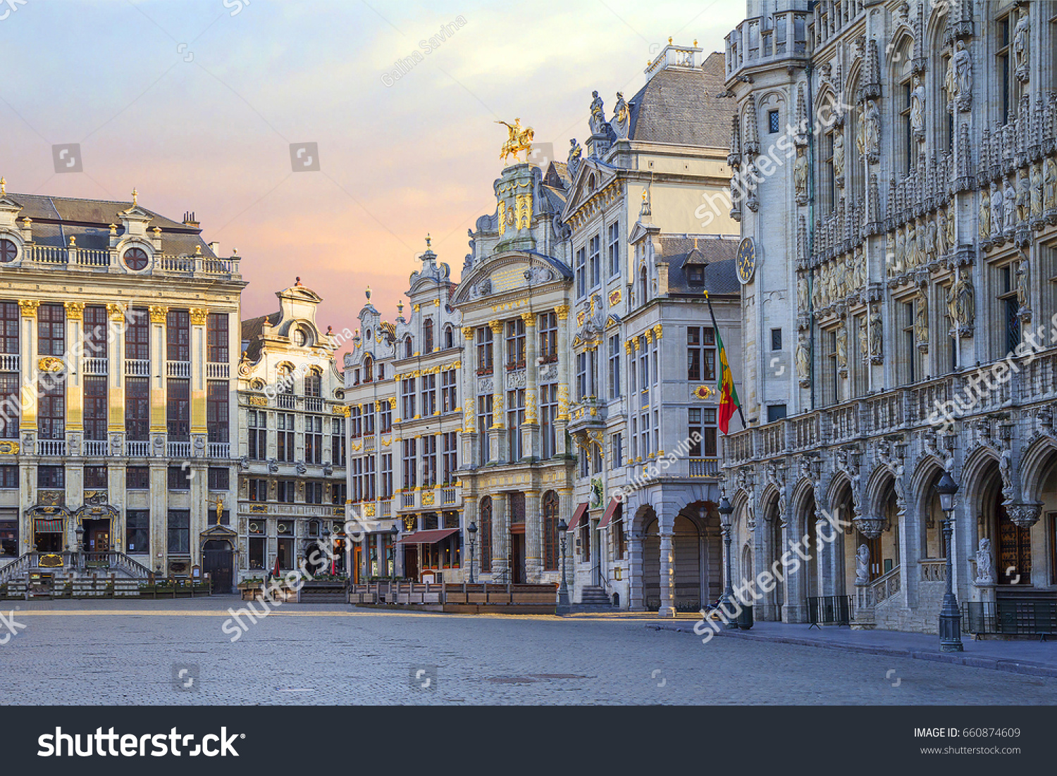 Belgium. Brussels. The Grand Place.
The Grand place is the Central square of medieval Brussels. The Grand place is one of the world's most beautiful squares, called the majestic heart of the old town. #660874609