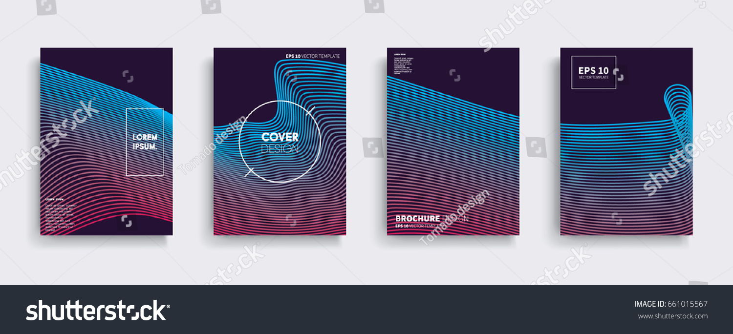 Minimal Vector covers design. Cool halftone gradients. Future Poster template. #661015567