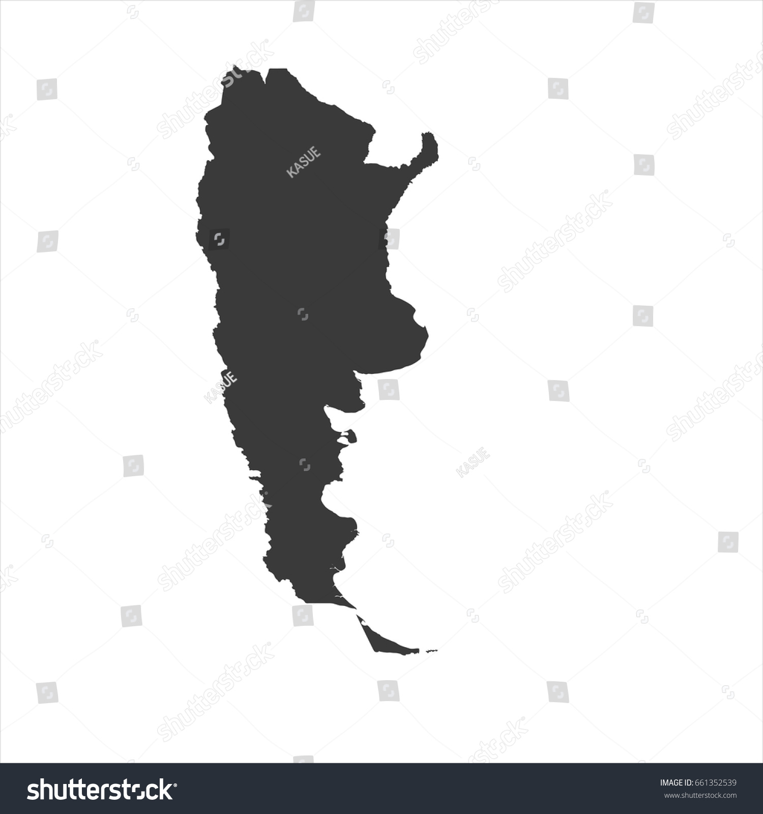 Argentina map vector. / Argentina map. - Royalty Free Stock Vector ...