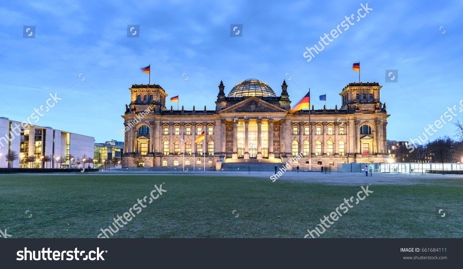 German parliament (Reichstag) building in Berlin, Germany #661684111