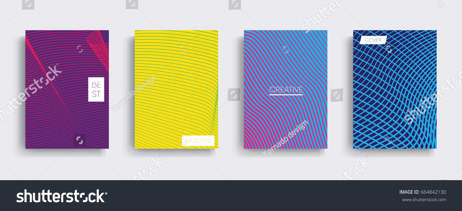 Minimal Vector covers design. Cool halftone gradients. Future Poster template. #664842130