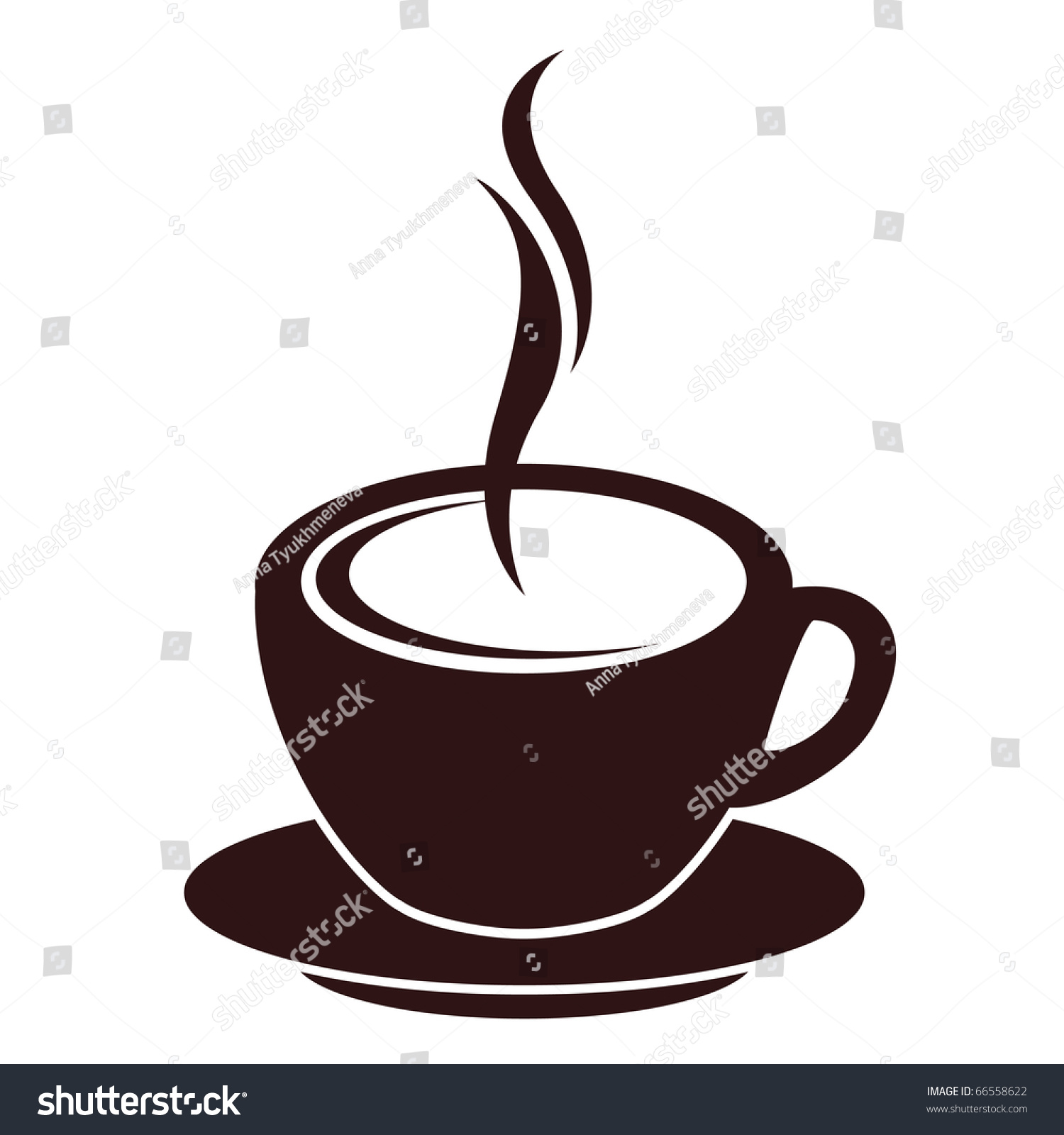 Coffee Cup Silhouette Vector Coffee Cup Silhouette Vector