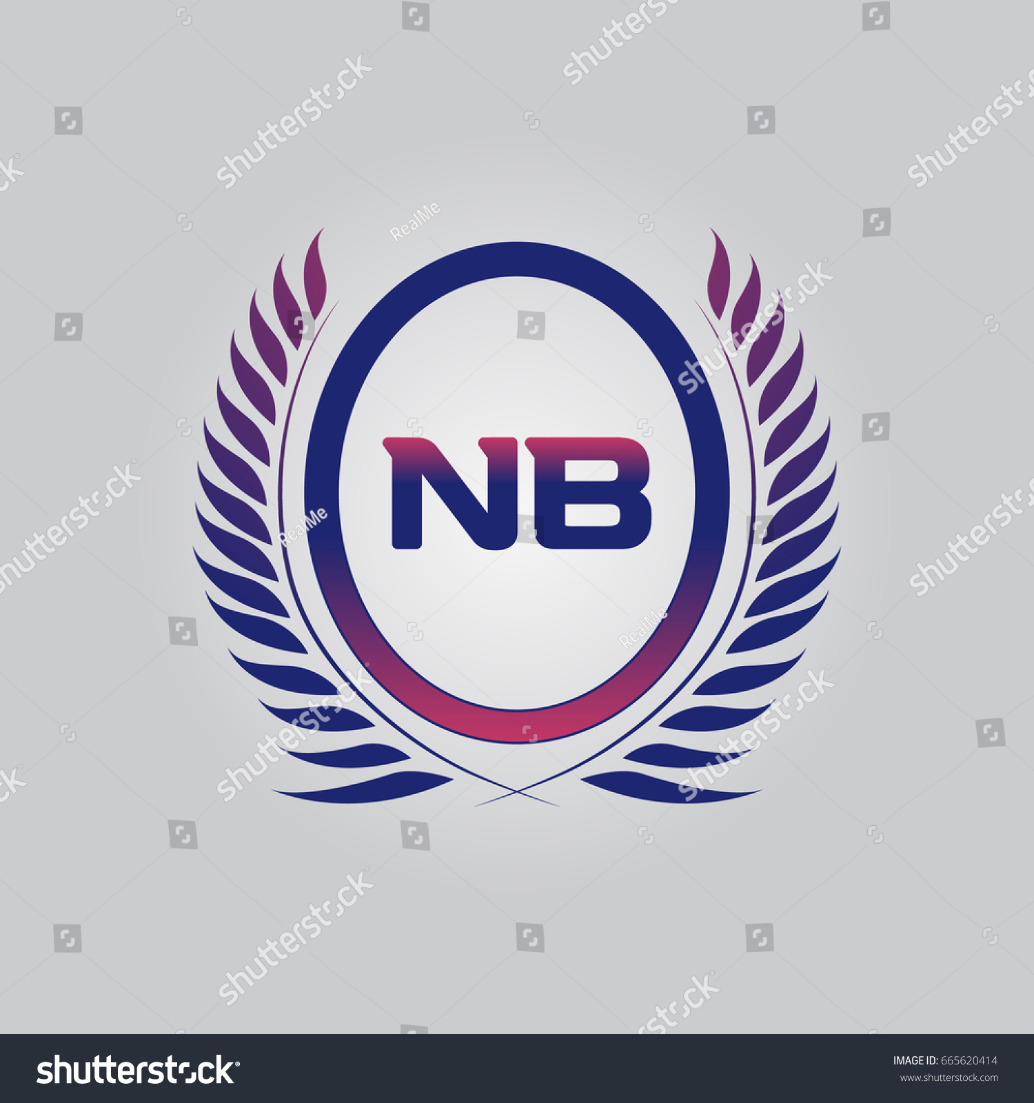 N B Logo Royalty Free Stock Vector 665620414