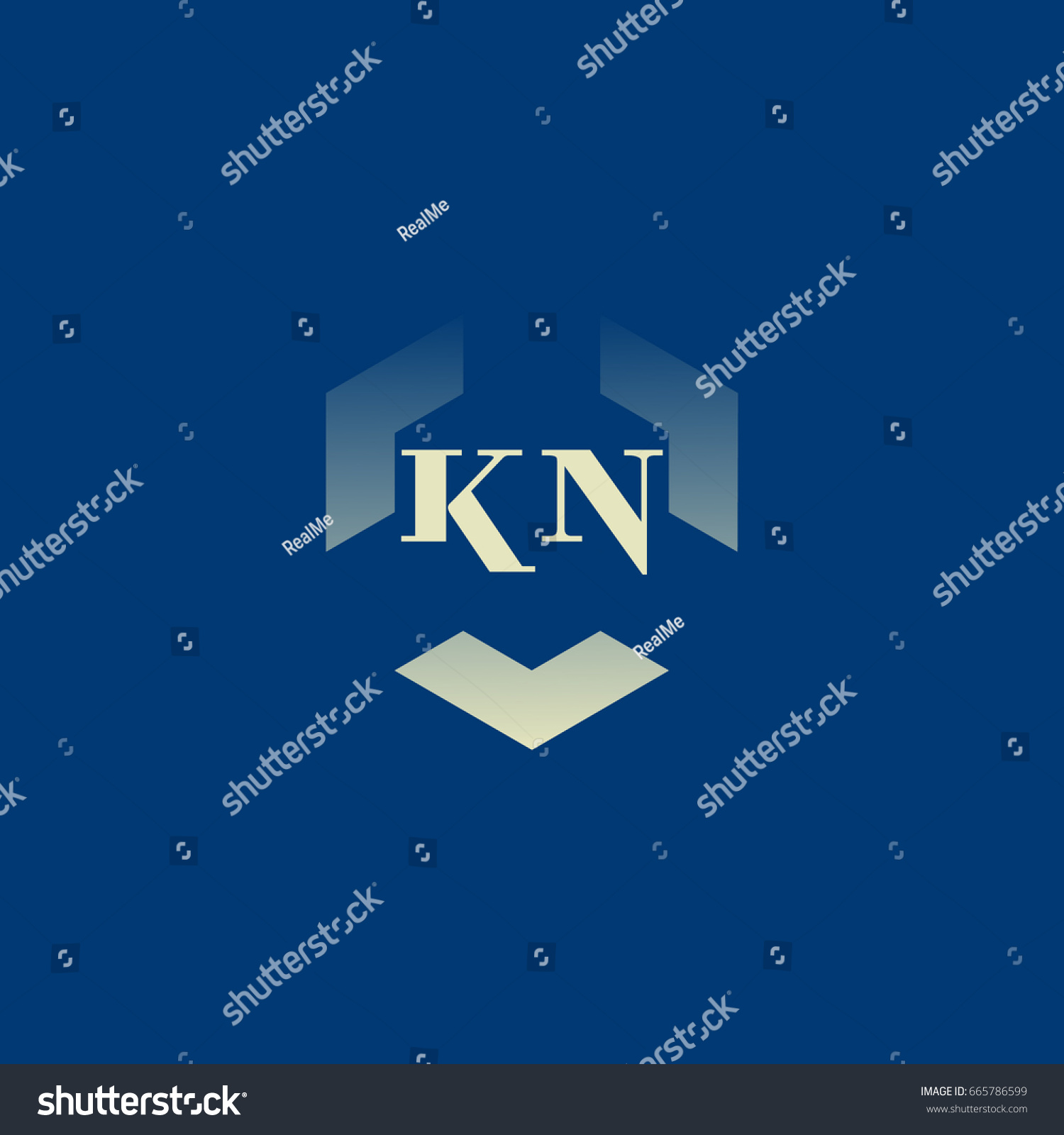 K N Logo - Royalty Free Stock Vector 665786599 - Avopix.com