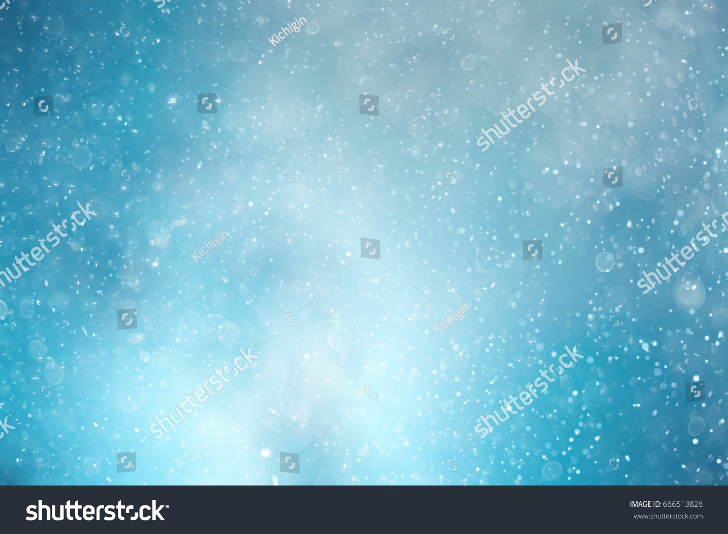 Snowfall texture of snowflakes on blurry background design weather #666513826