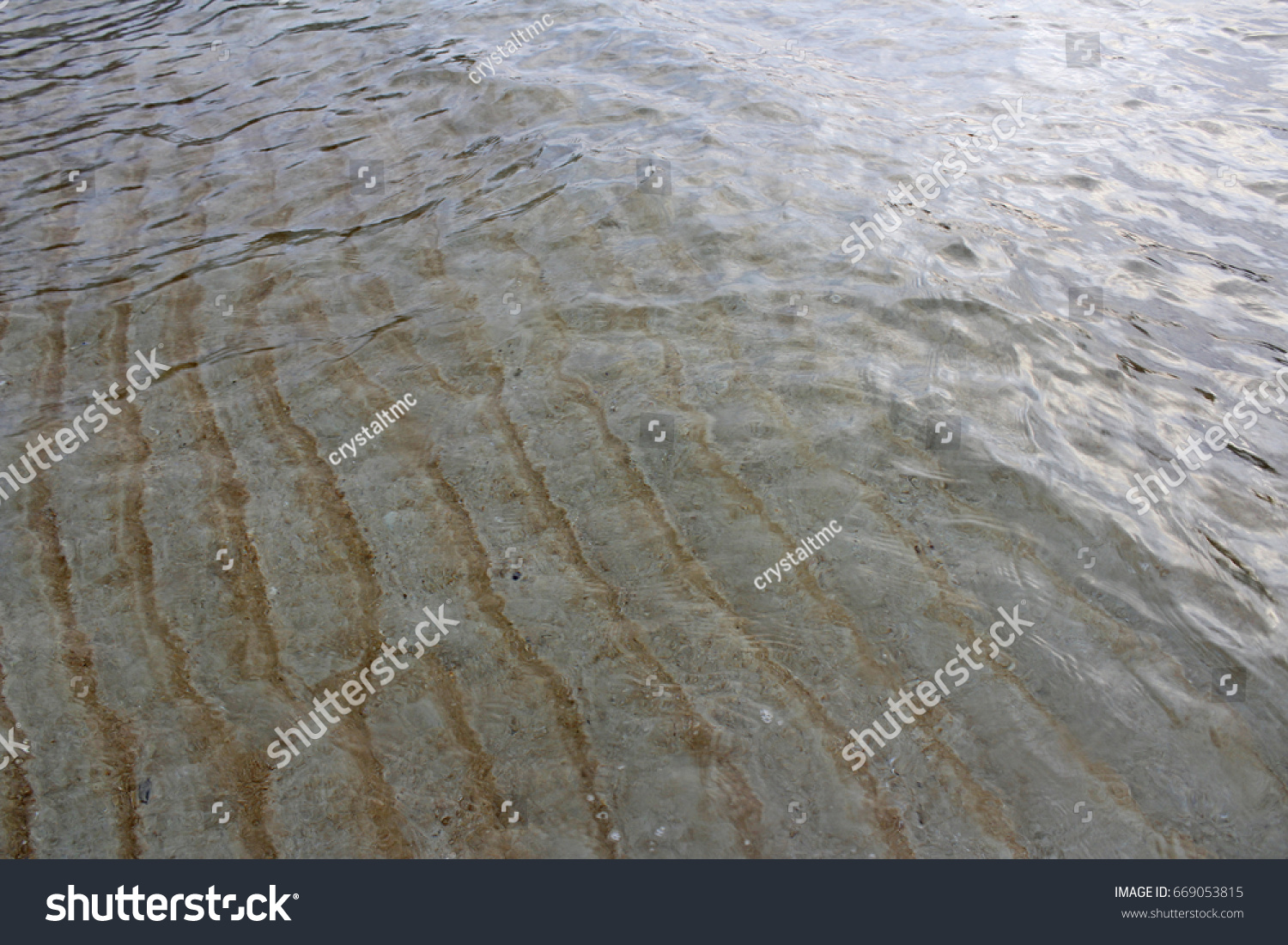 See through underwater sand ripples at Tioman Island #669053815