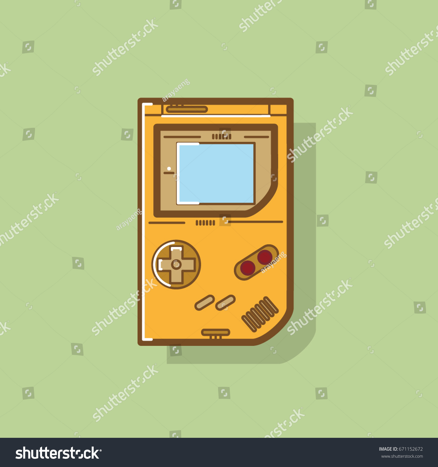 Vintage Game - Royalty Free Stock Vector 671152672 - Avopix.com