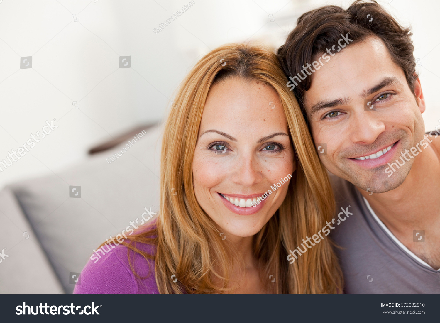 young couple smiling #672082510