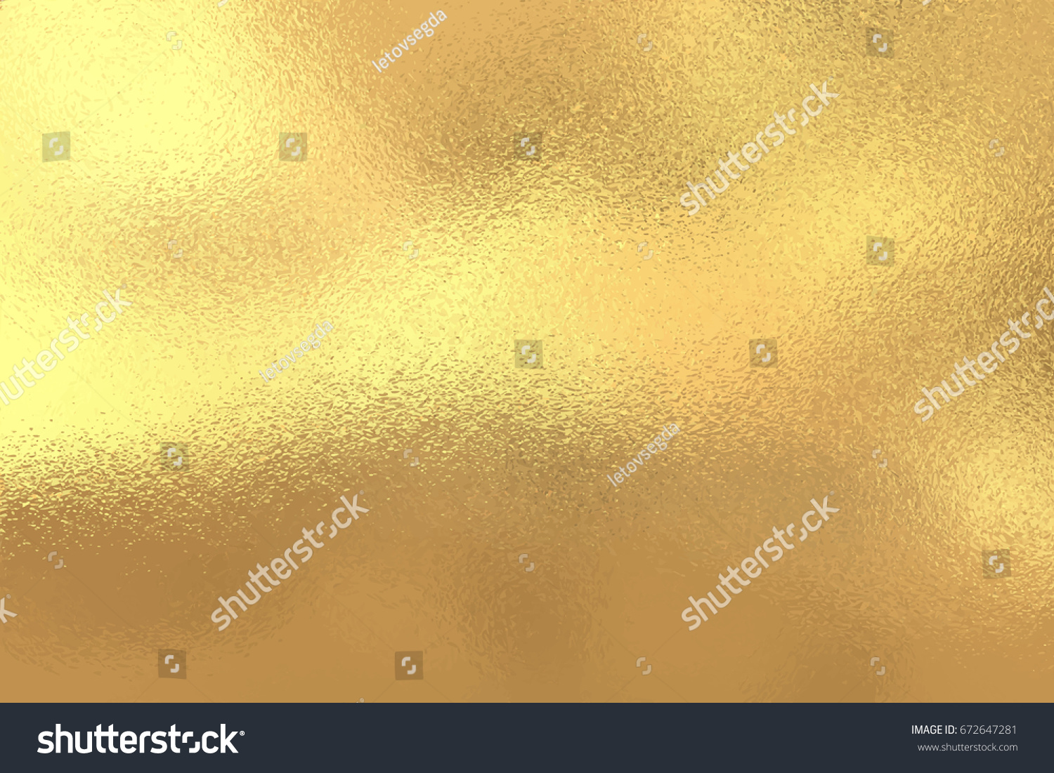 Gold foil texture background, Vector illustration #672647281