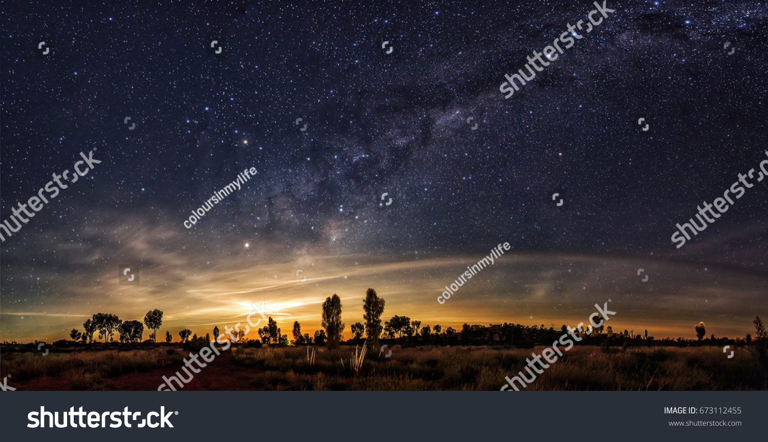 Clearly milky way found in Australia's outback #673112455