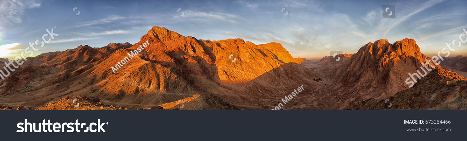  Panorama Mount Moses Sinai  #673284466