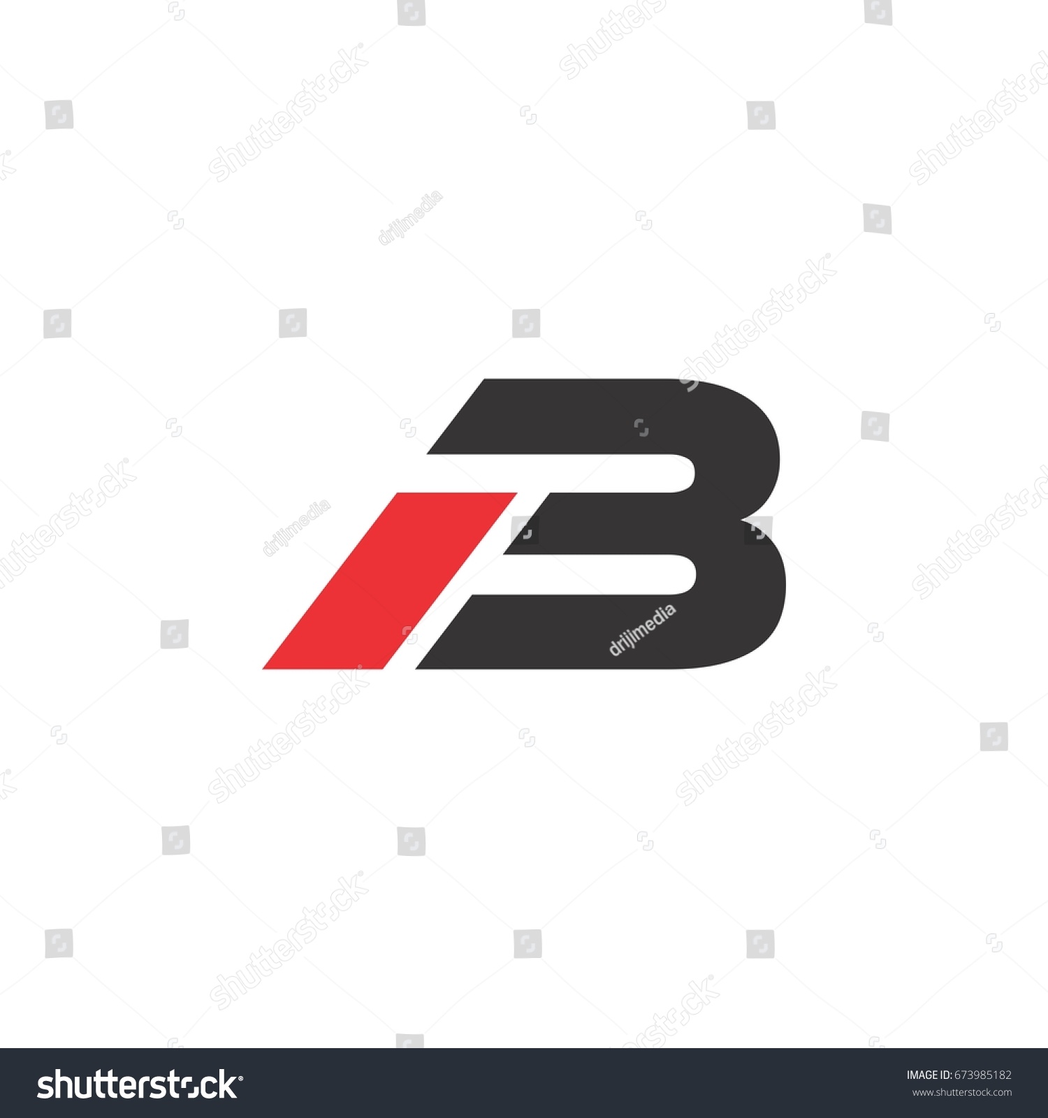 Letter B Logo - Royalty Free Stock Vector 673985182 - Avopix.com