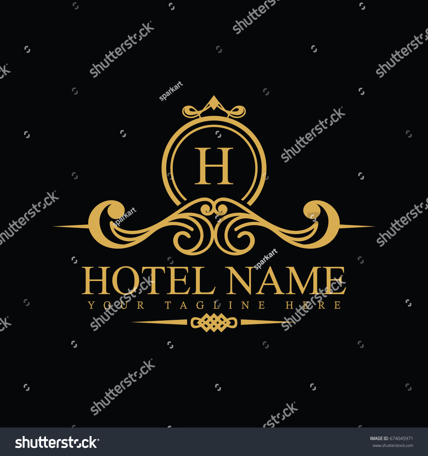 Luxury Logo template in vector for Restaurant, - Royalty Free Stock ...