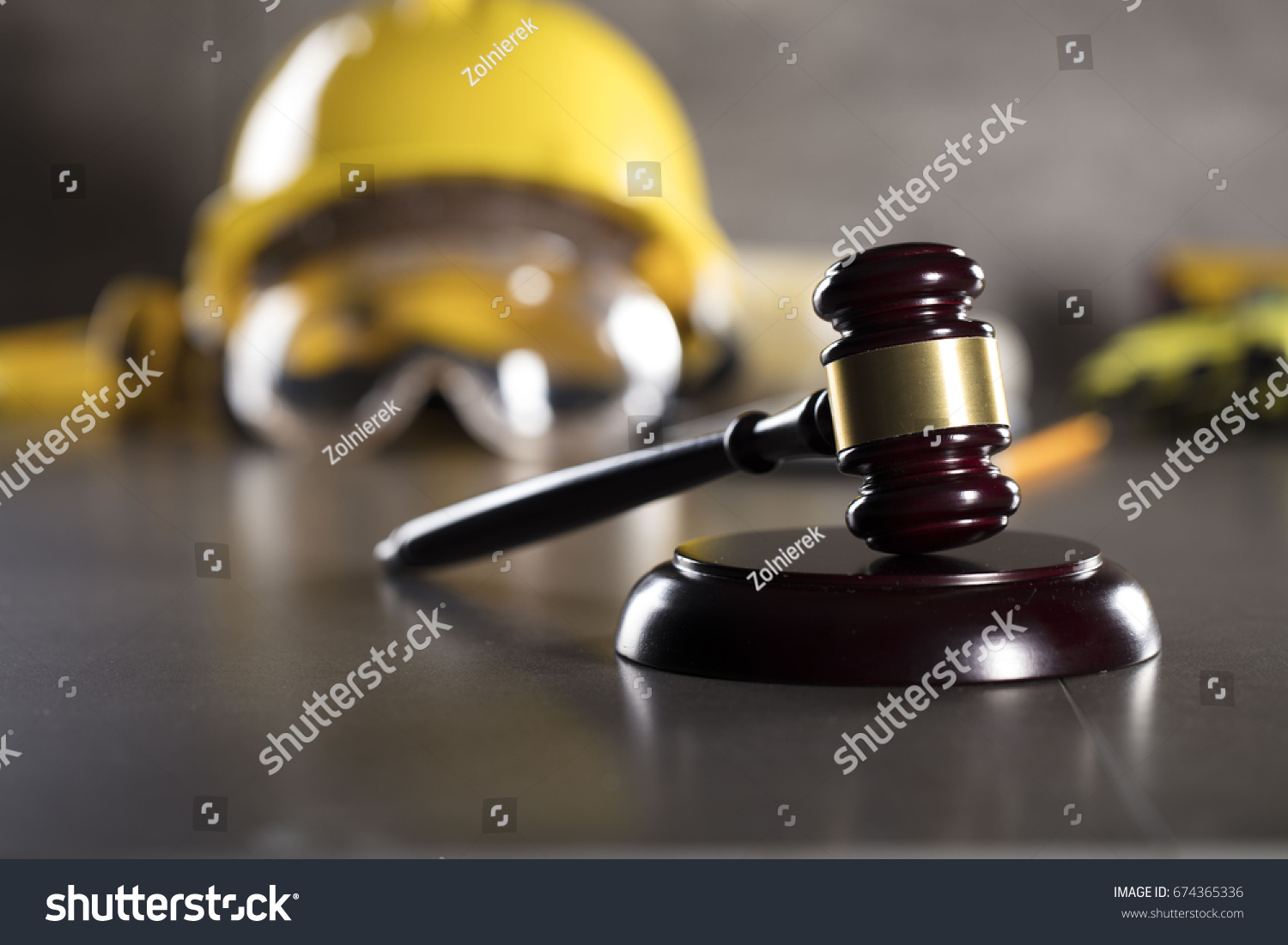Construction law. Labor law concept. #674365336