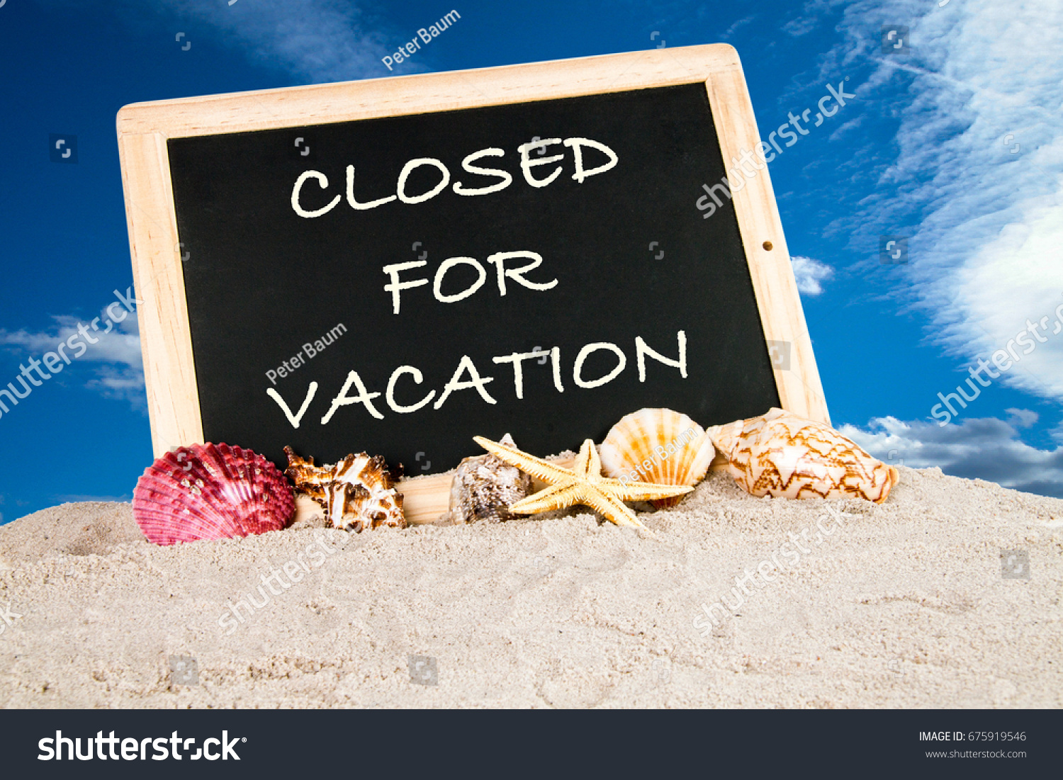 we are closed for vacation #675919546