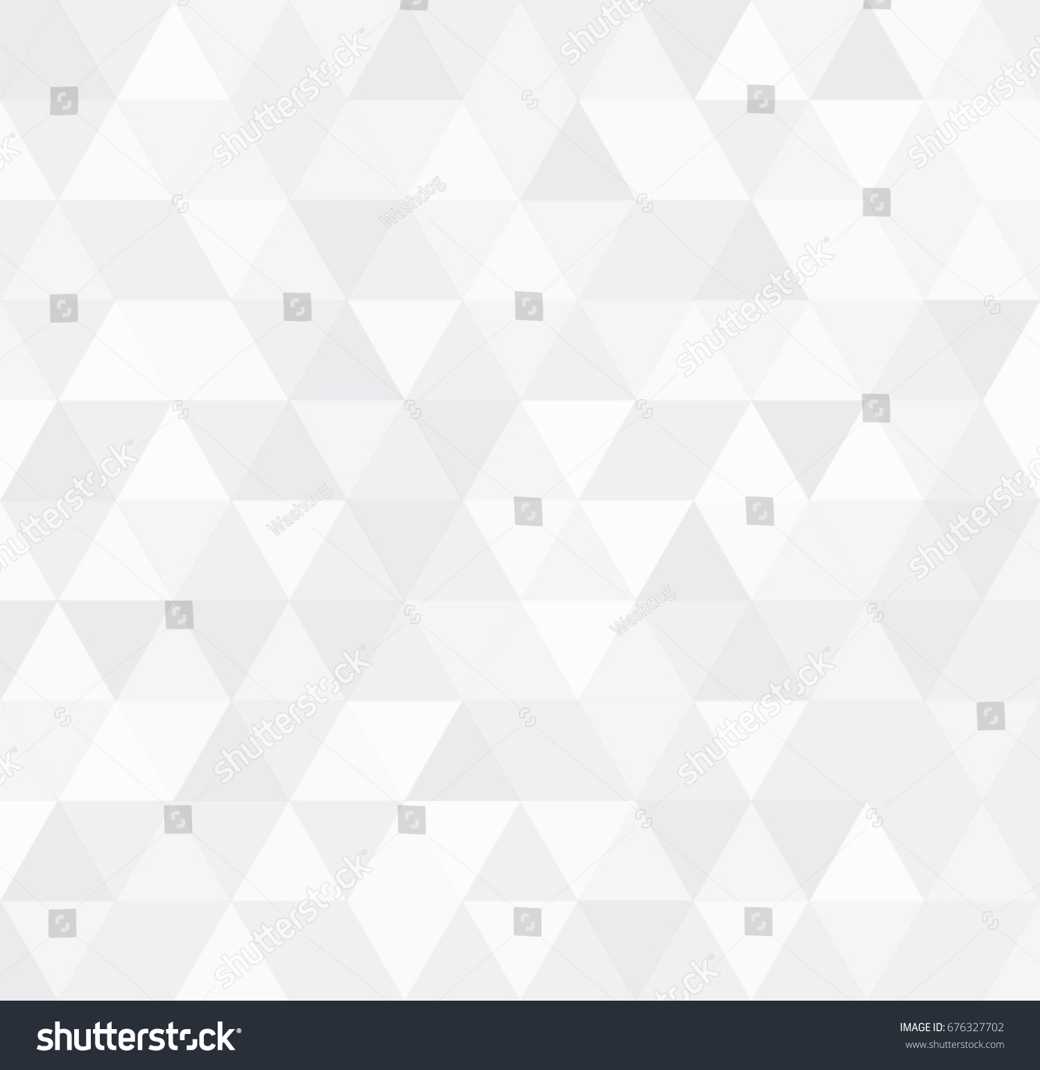 White retro triangle background, Abstract square mosaic background, Square background vector #676327702