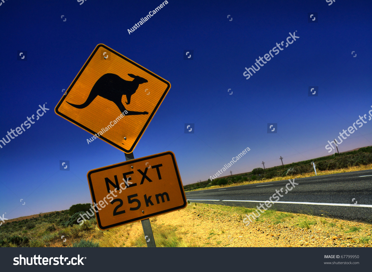 Kangaroo Sign in South Australia #67799950
