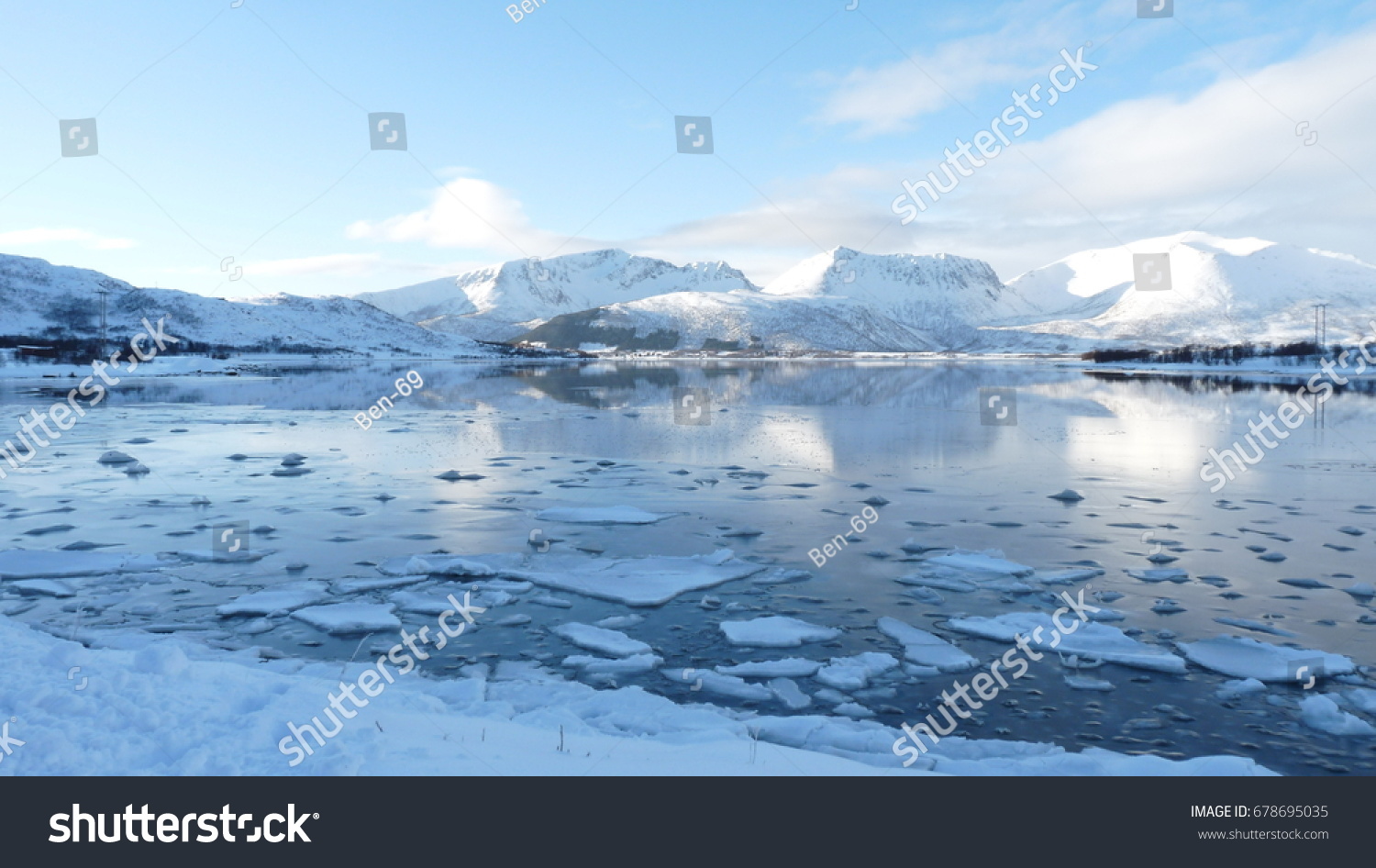 frozen lake #678695035