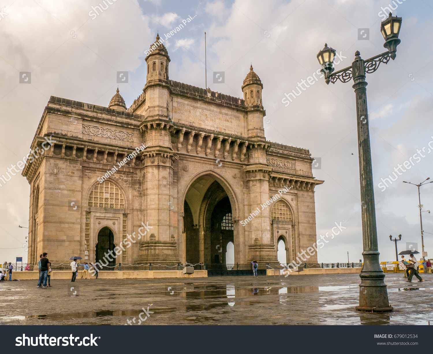MUMBAI, INDIA - July 09, 2017 - Unidentified people walking  around the Gateway of India #679012534