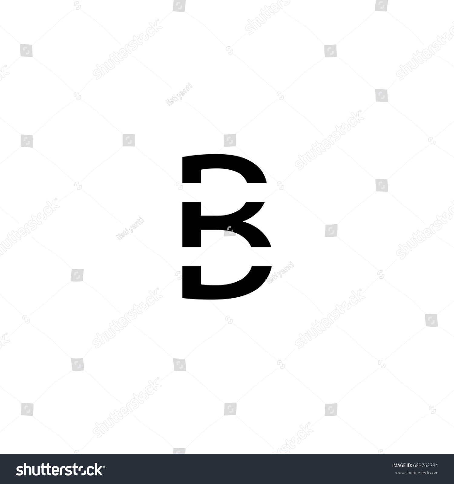 Letter B Logo - Royalty Free Stock Vector 683762734 - Avopix.com