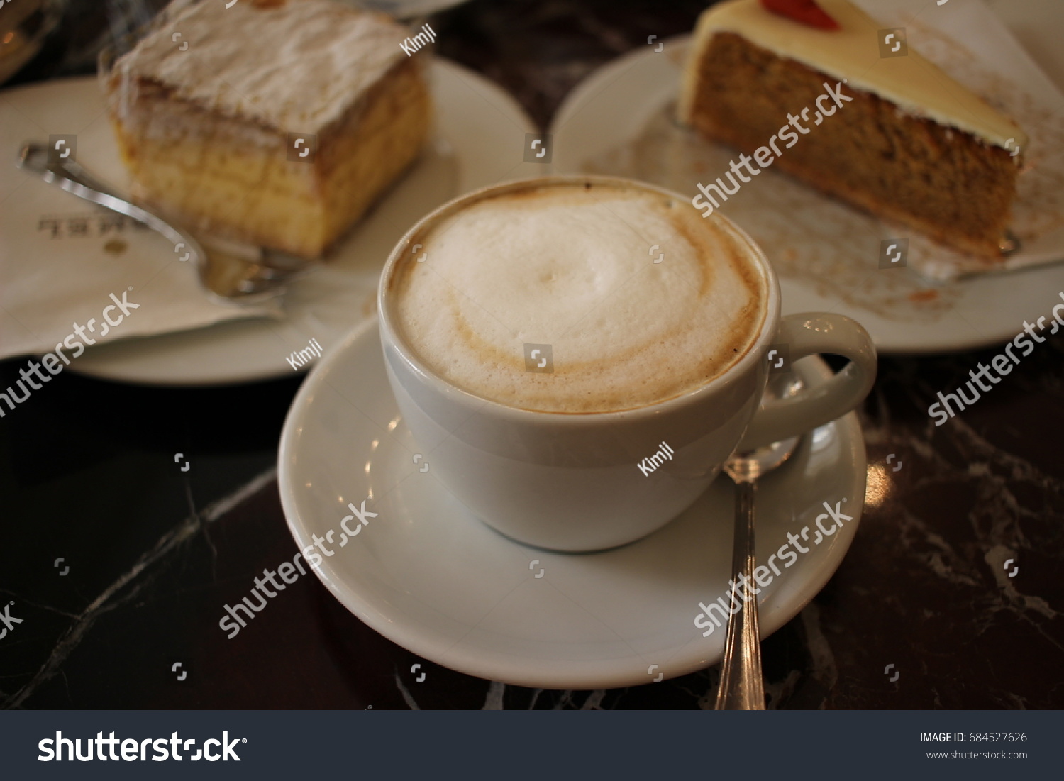 a cup of melange, Vienna, Austria #684527626