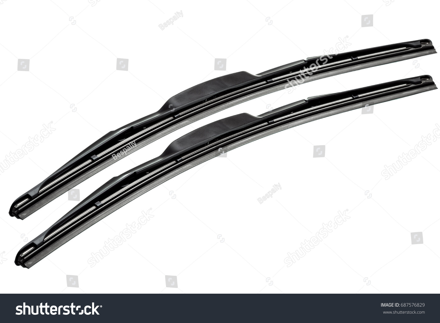 windshield wipers for cars isolated on a white background. #687576829