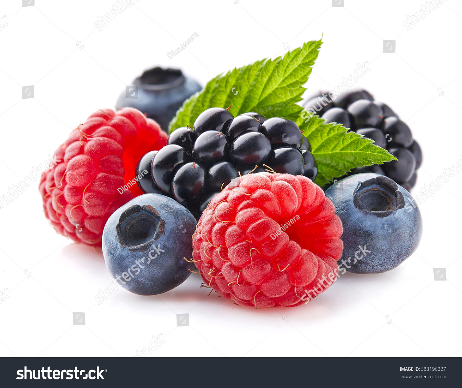 Mix berries with leaf #688196227