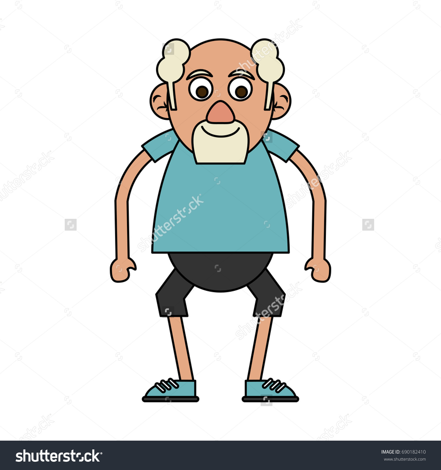 cute elderly person icon image  #690182410