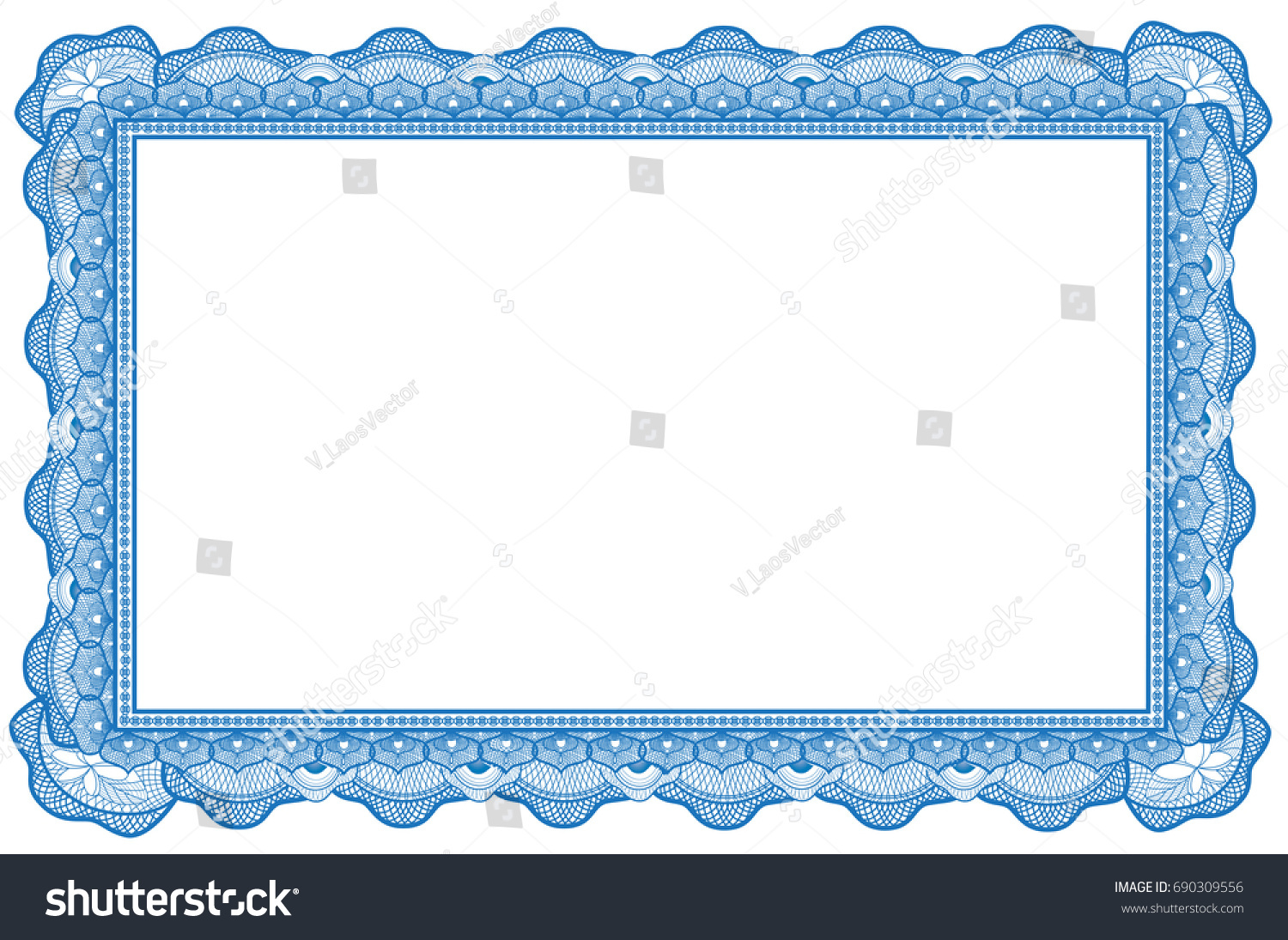 Certificate border with abstract kine #690309556