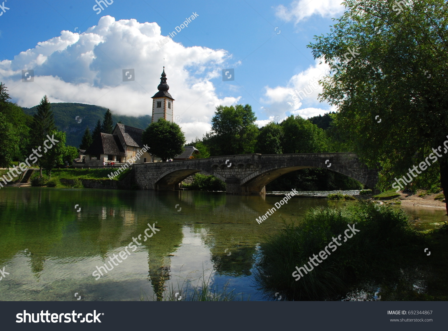 Church, Bohinj lake, Slovenia #692344867