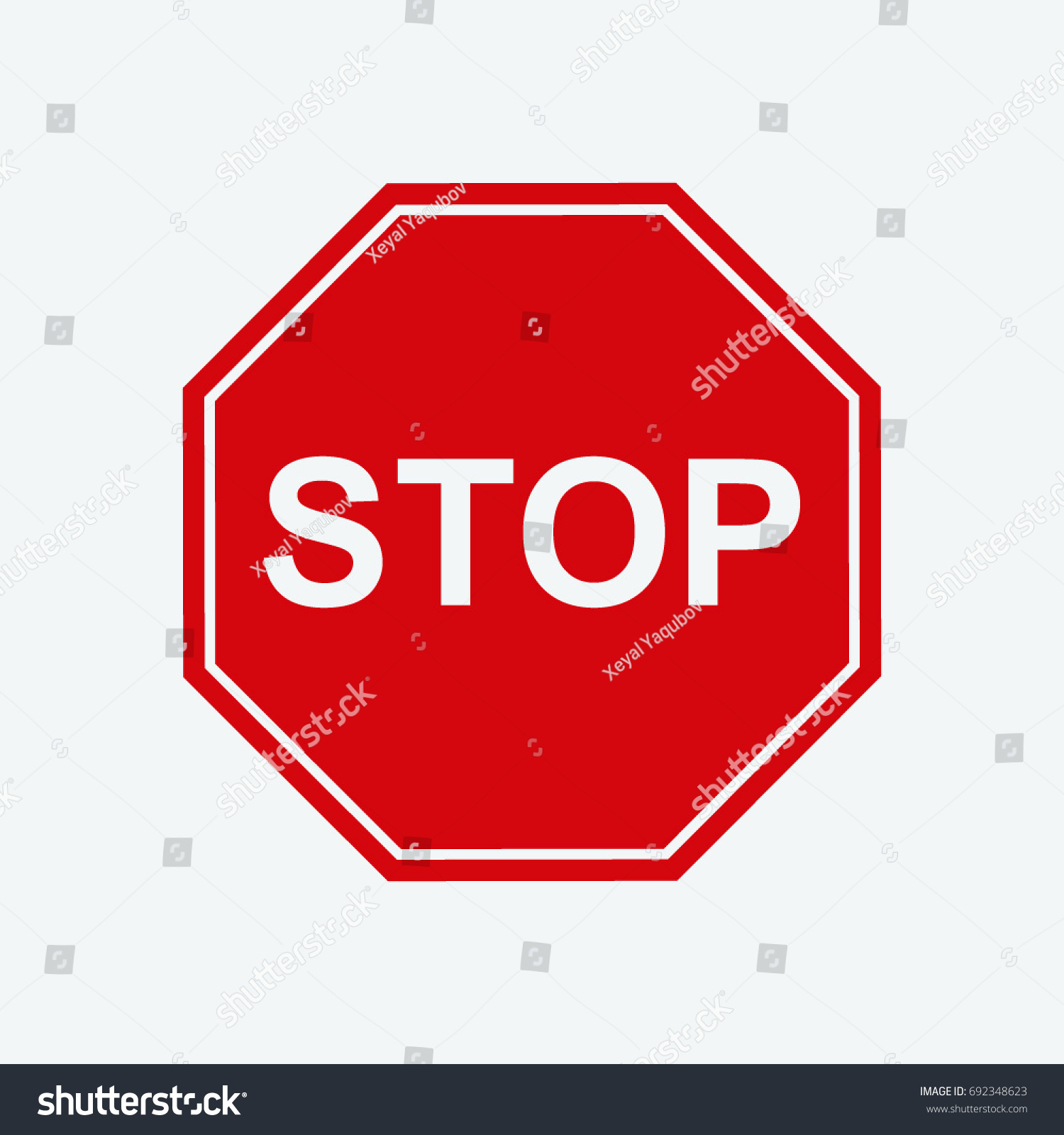 stop icon vector #692348623