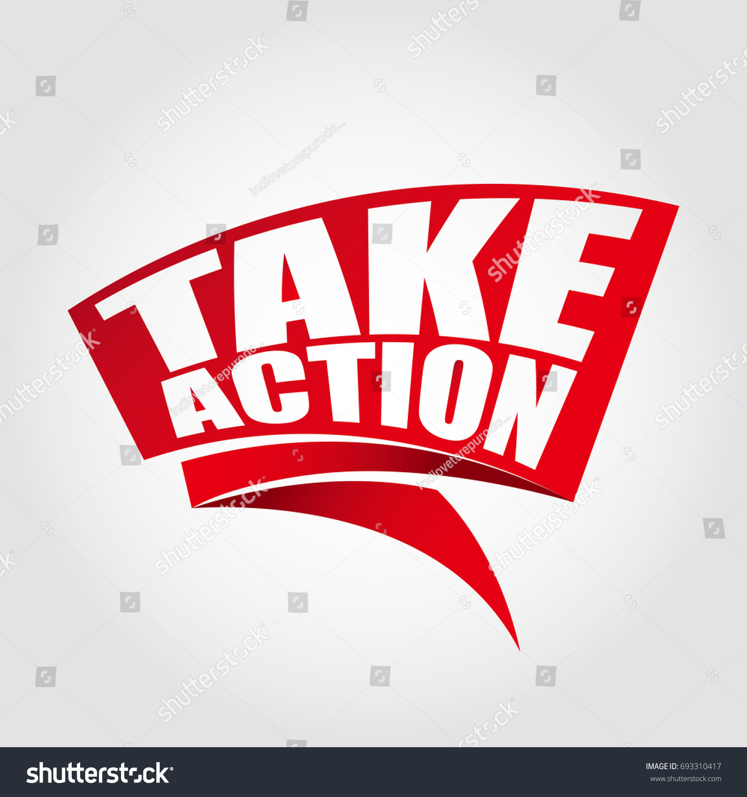 Take action labels banners - Royalty Free Stock Vector 693310417 ...