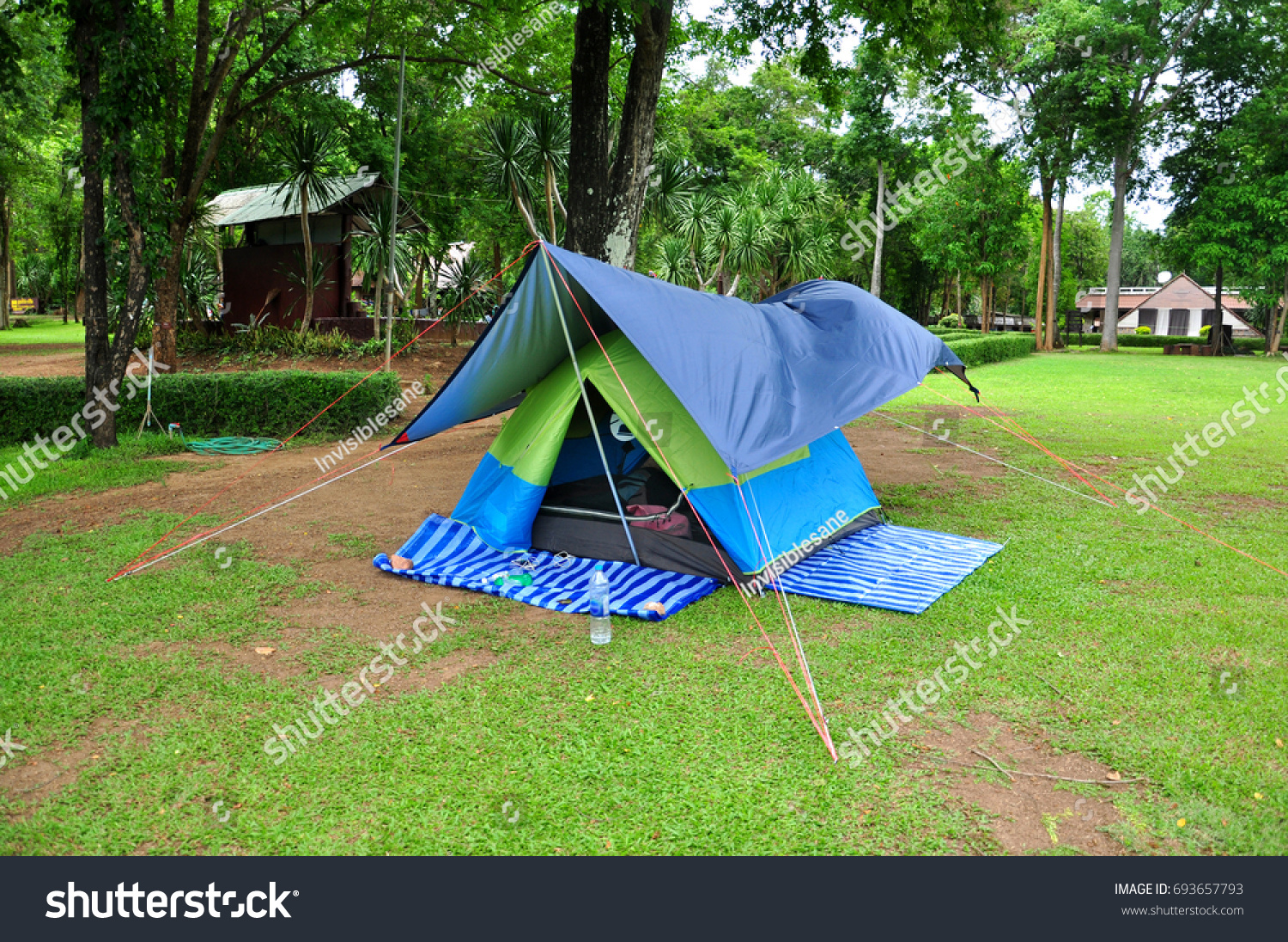 Camping zone at Huay Mae Khamin Waterfall, Kanchanaburi, Thailand #693657793