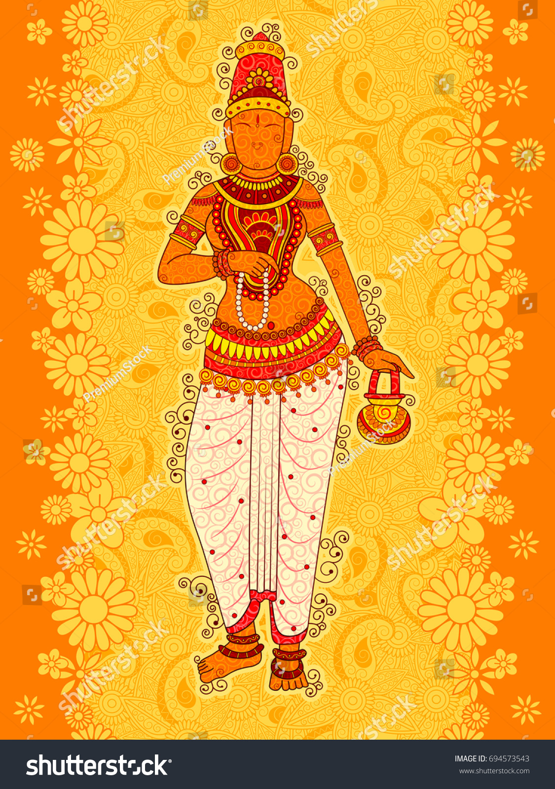 Vector design of Vintage statue of Indian - Royalty Free Stock Vector ...